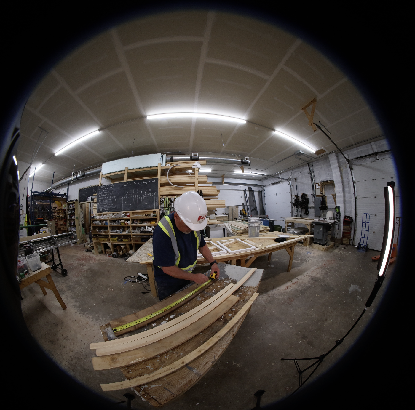 Real 8K course frame — First-person view — Discovery Carpentry